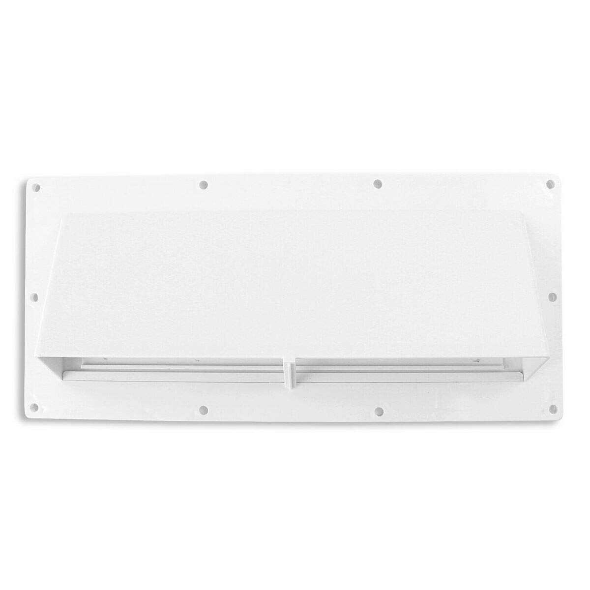 Mobile Home/RV CW White Exterior Sidewall Range Hood Vent with Damper - Cheap Fitting