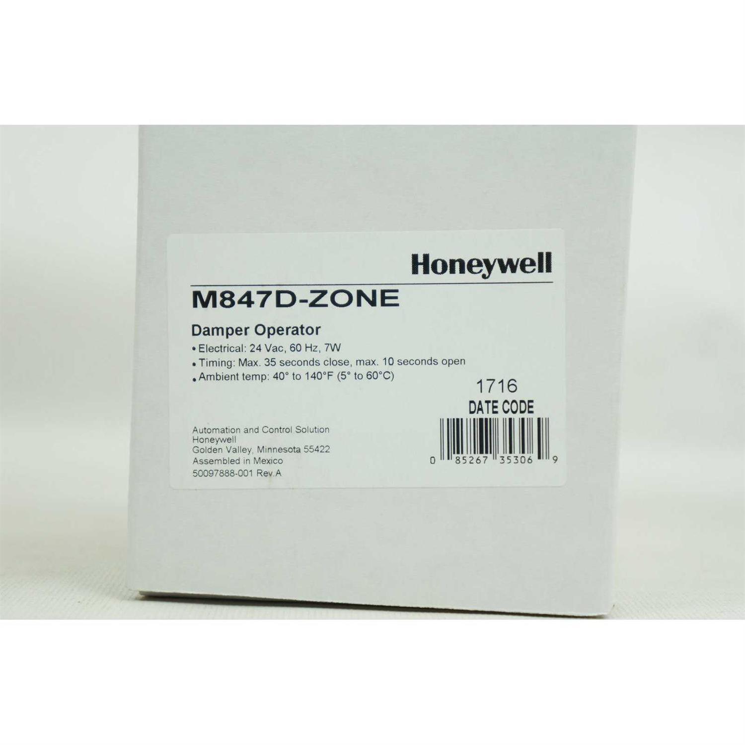 Honeywell M847D-ZONE - Cheap Fitting