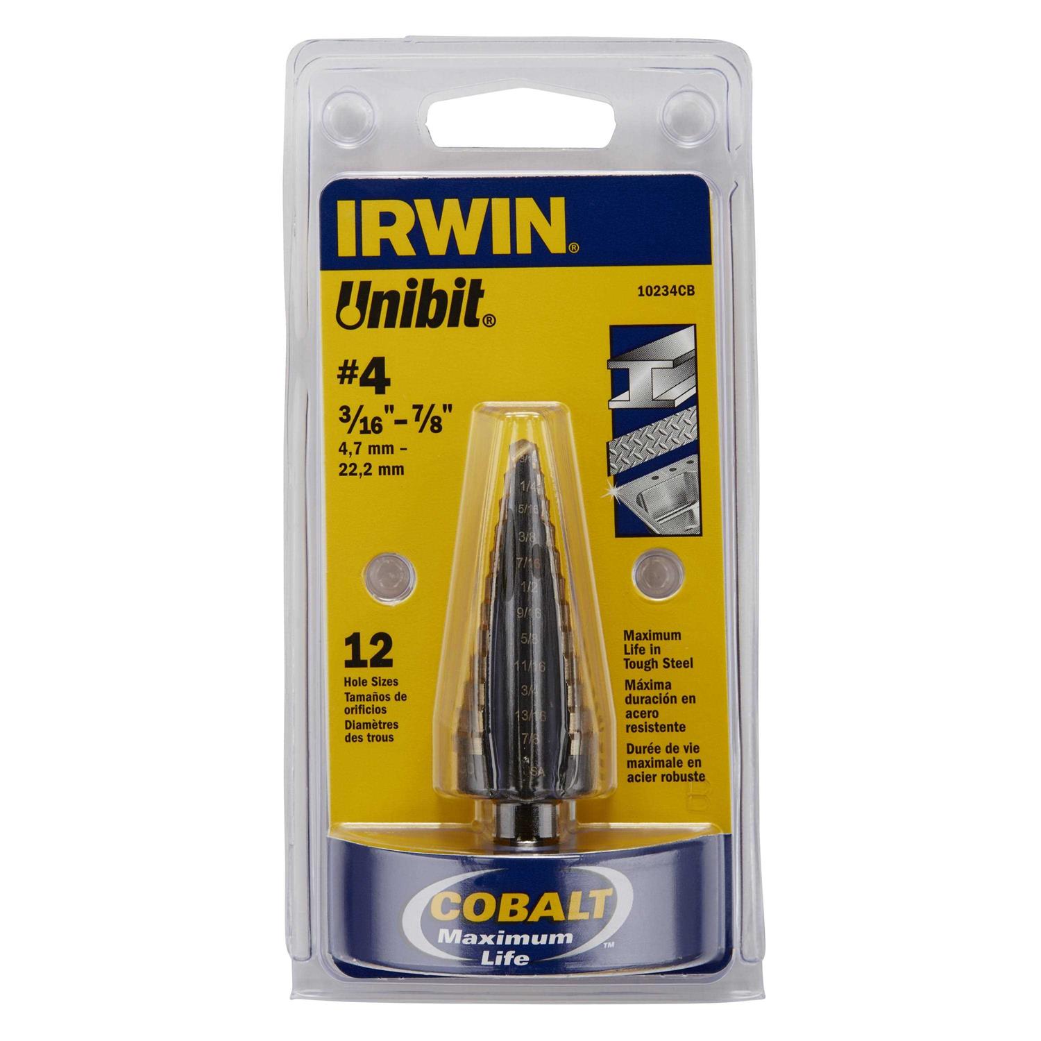 Irwin Unibit Step Drill Bit 10234 - Cheap Fitting