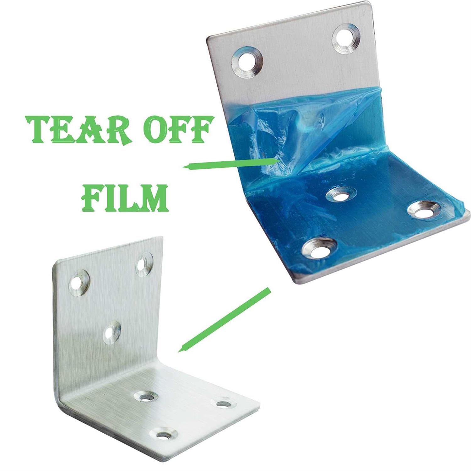 REDOVANT 20pcs stainless steel angle bracket 2x2x2 heavy duty l brackets for wood - Cheap Fitting