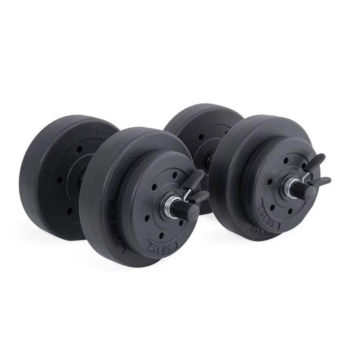 Athletic Works 40lb Adjustable Vinyl Dumbbell Set - Cheap Fitting