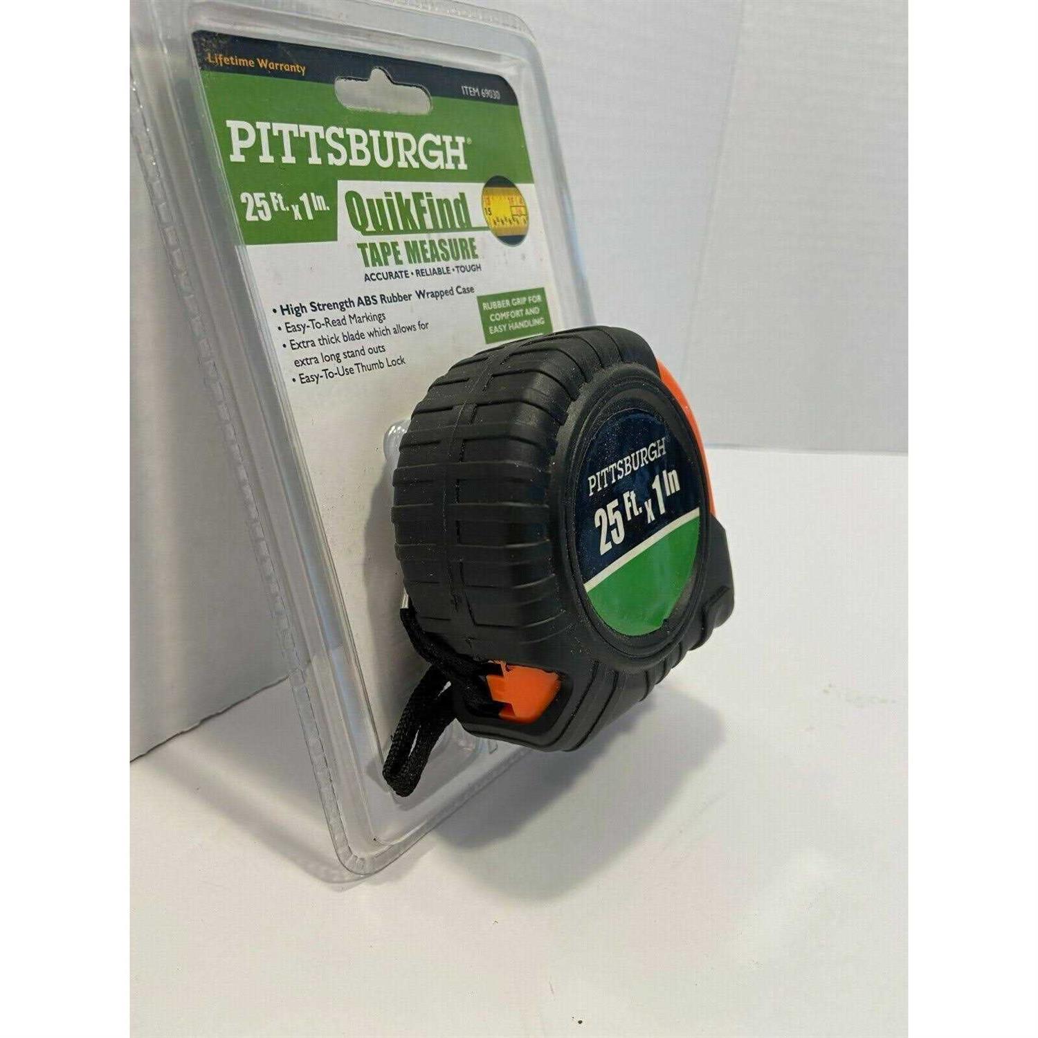 Pittsburgh 25 ft x 1 in Tape Measure - Cheap Fitting