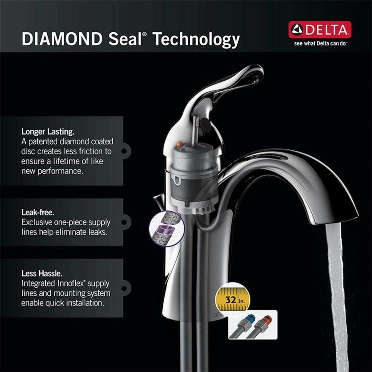 Delta Classic 501-DST Single Handle Centerset Bathroom Faucet - Cheap Fitting