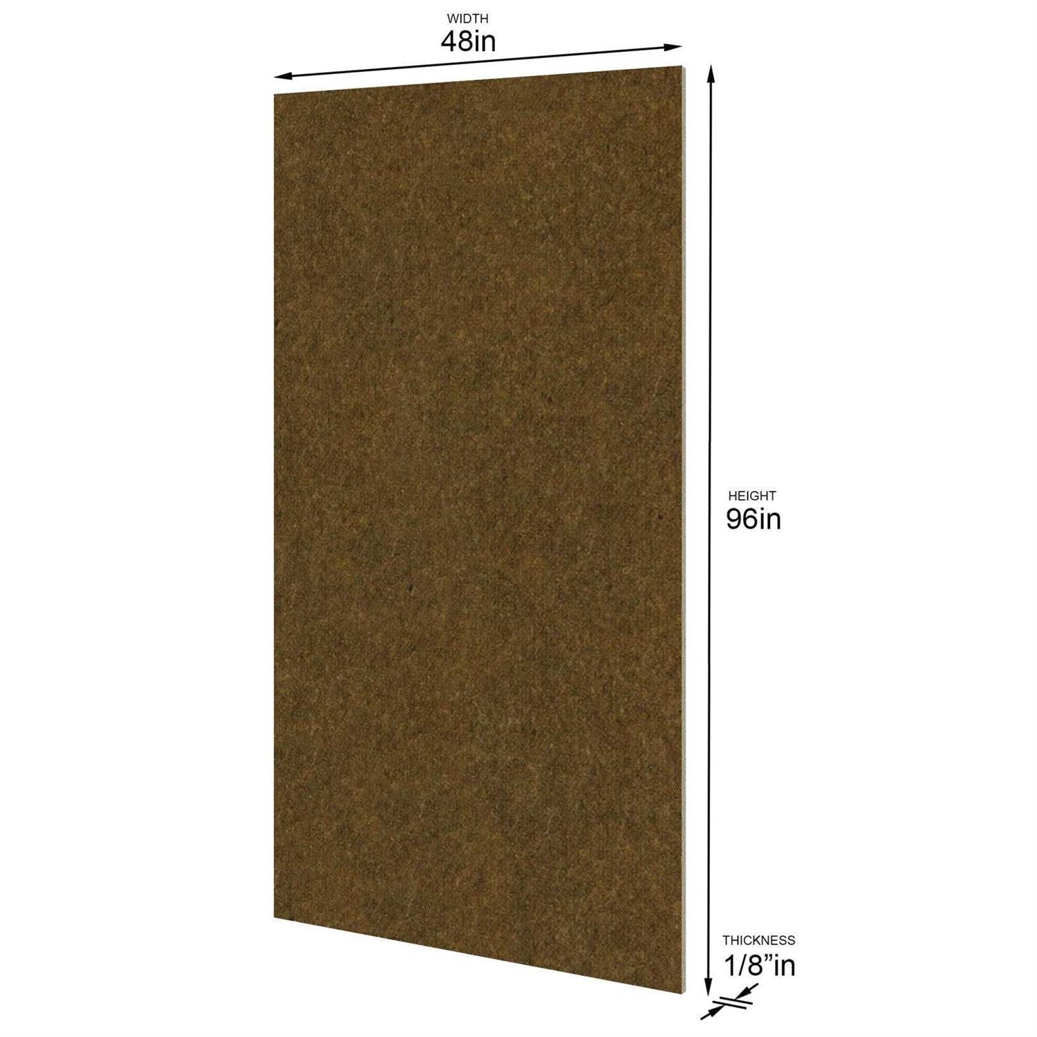 Lowe’s 48-in x 96-in Smooth Brown Hardboard Wall Panel SS1254825 - Cheap Fitting