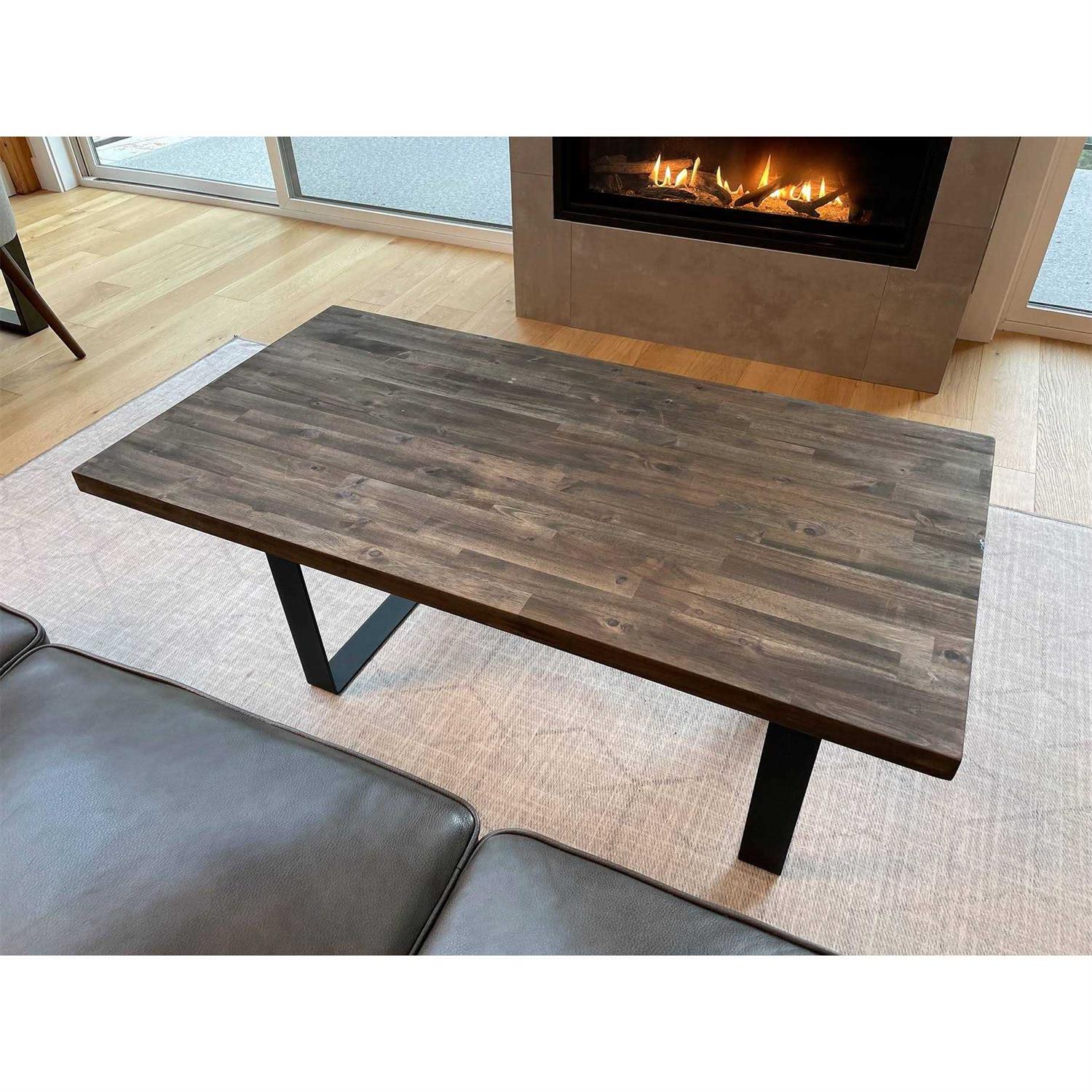 Sparrow Peak Acacia 25-in x 1.5 Straight Butcher Block Acacia Countertop - Cheap Fitting