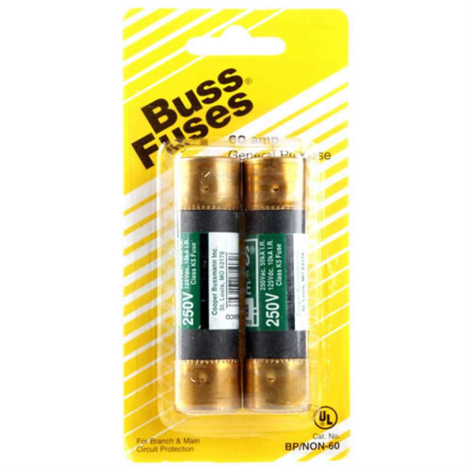 Bussmann NON Cartridge Fuse 60 BP/NON-60 - Cheap Fitting