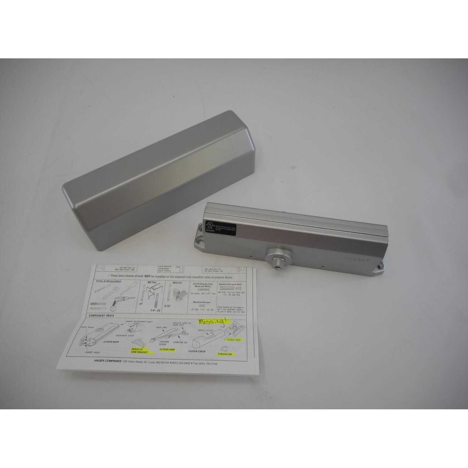 Hager 5300 Door Closer Surface Mount 5300M16ALM - Cheap Fitting