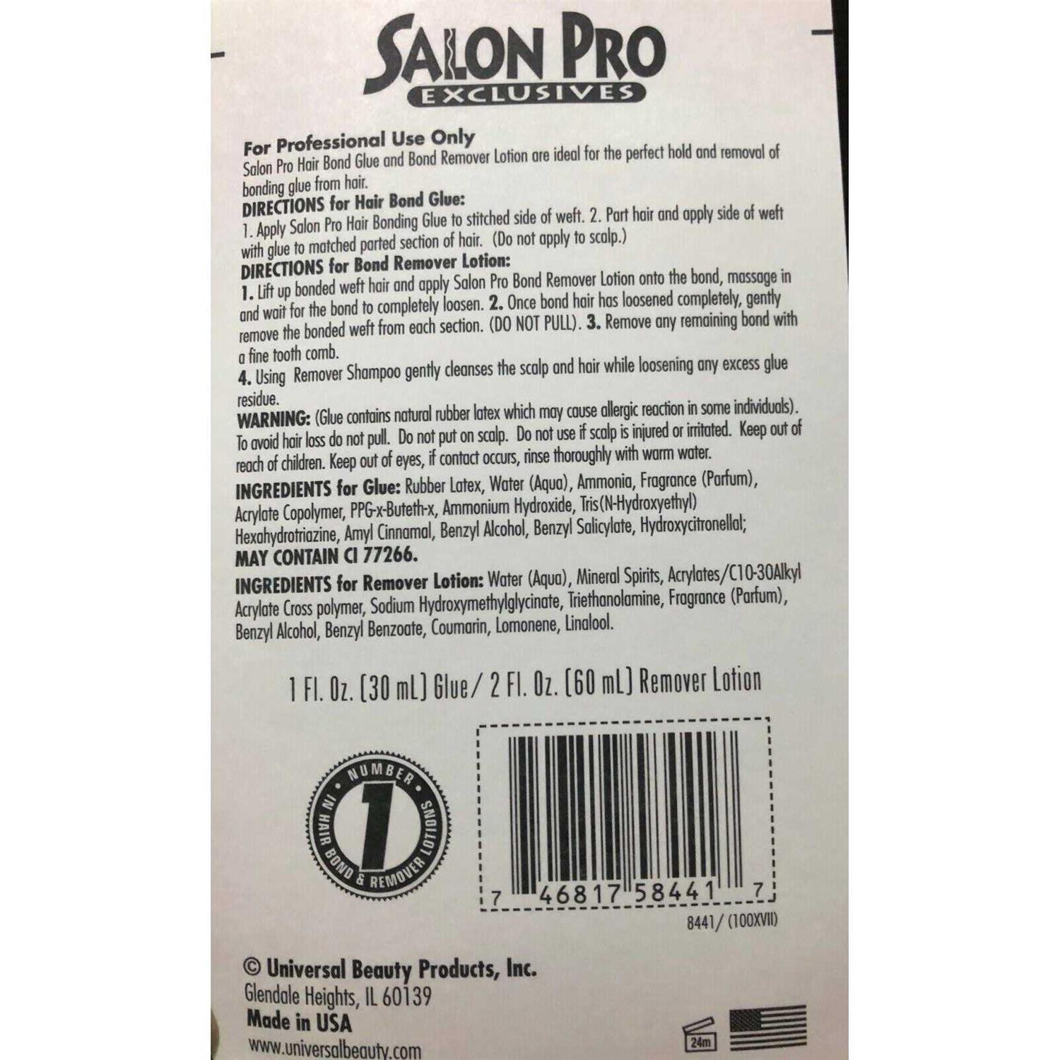 Salon Pro 30 Sec Glue & Remover Lotion - Cheap Fitting