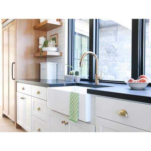 Sinkology Turner Farmhouse Fireclay 30 in. Single Bowl Kitchen Sink in Crisp White - Cheap Fitting