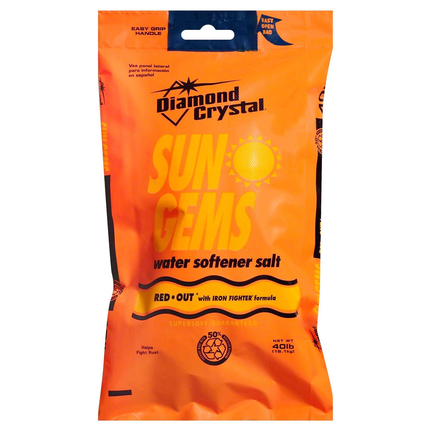 Diamond Crystal Sun Gems Water Softener Salt - Cheap Fitting