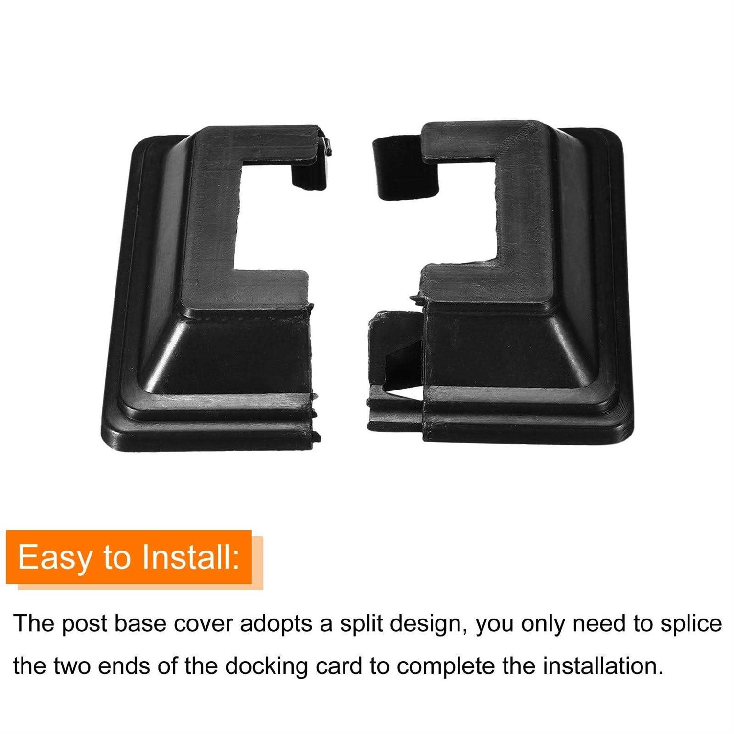 Uxcell Post Skirt 4pcs Split Style Post Base Cover Trim Skirt - Cheap Fitting