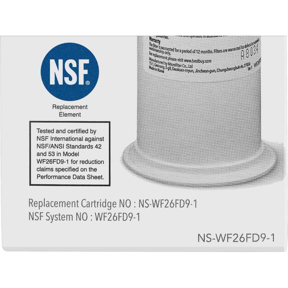 Insignia Ns-wf26fd9-1 Refrigerator water filter - Cheap Fitting