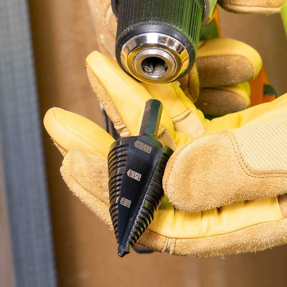 KTSB15 Klein Tools Step Drill Bit Double Fluted #15 - Cheap Fitting