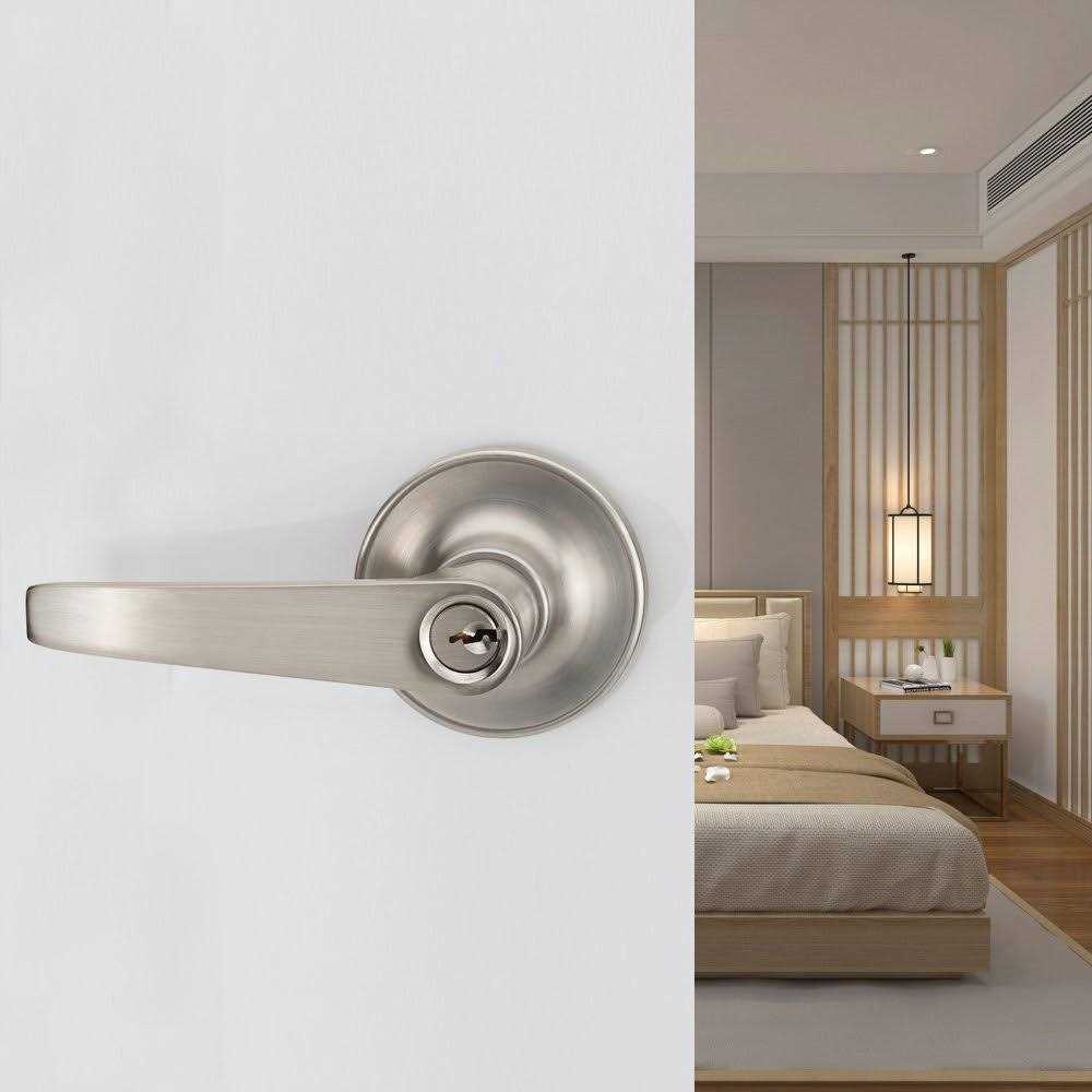 Manren Lever Keyed Entry Door Lever Handle Lock - Cheap Fitting