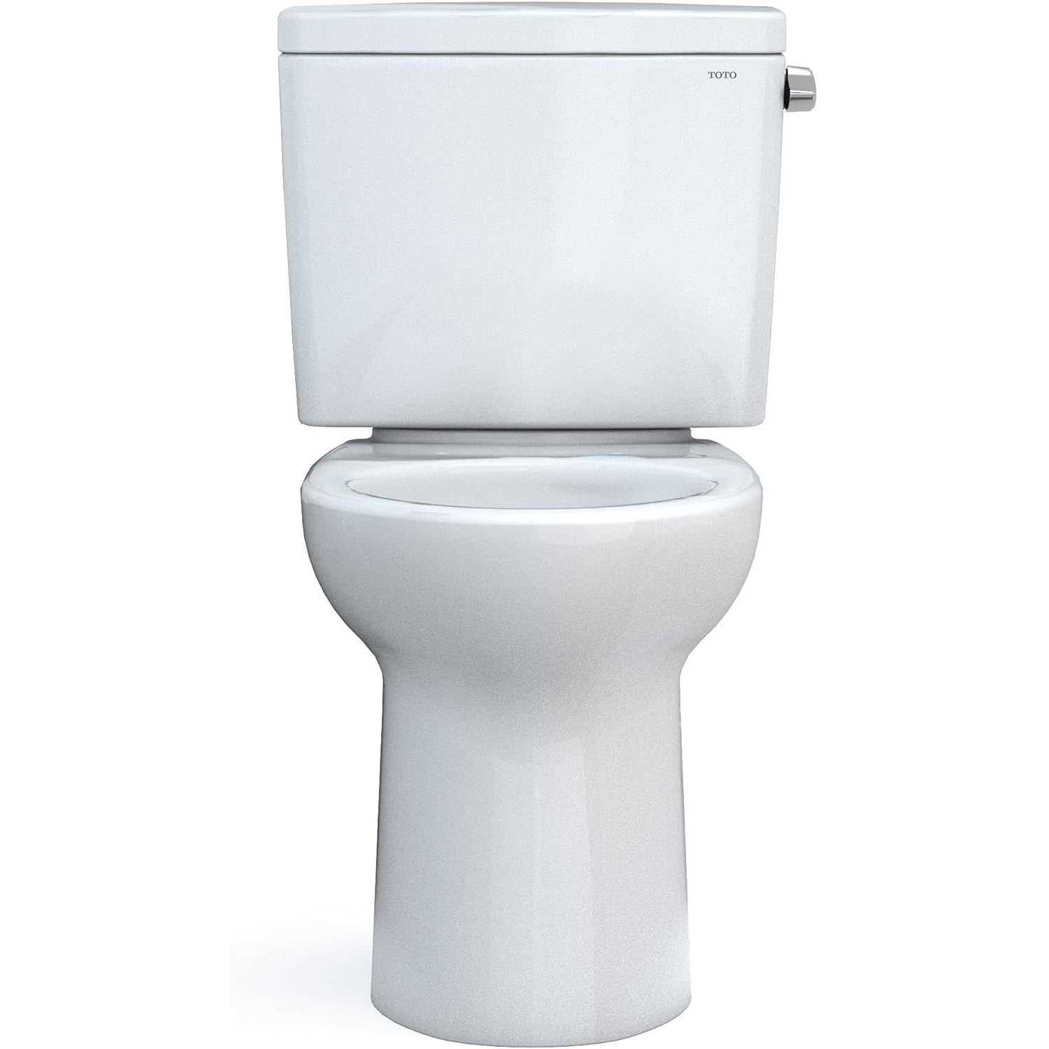 Toto Drake Two-Piece Elongated 1.28 GPF Tornado Flush Toilet with Cefiontect and Right-Hand Trip Lever CST776CERG#01 - Cheap Fitting