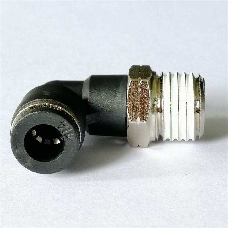 10 Pack Push to Connect Air Fittings 90 Degree Pneumatic Tube Fitting Male Elbow 1/4 Tube OD x NPT Thread - Cheap Fitting