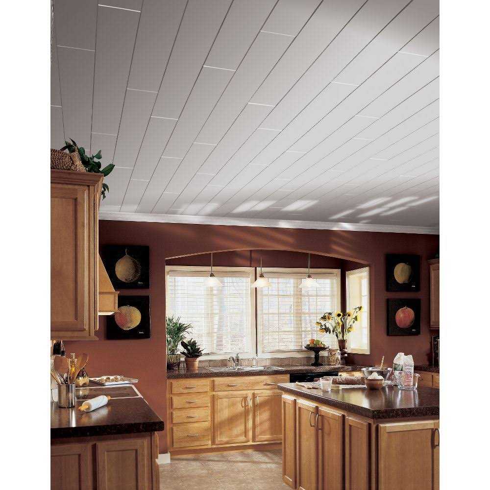 Armstrong Ceilings WoodHaven 5 in. x 7 ft. Painted White Tongue and Groove Ceiling Plank - Cheap Fitting