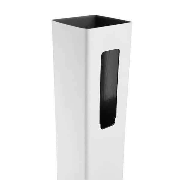 Veranda 5 in. x 5 White Polypropylene Fairfax Fence End Post - Cheap Fitting
