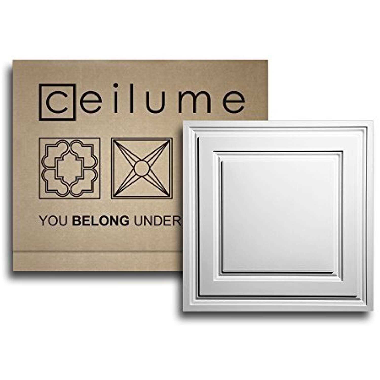 Ceilume Stratford Feather-Light 2 ft. x Lay-In Ceiling Panel - Cheap Fitting