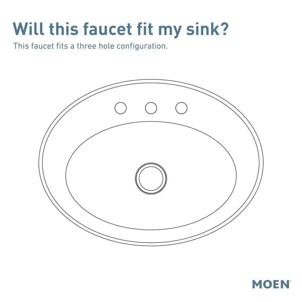 Moen Banbury Two-Handle High Arc Bathroom Faucet 84943BL - Cheap Fitting