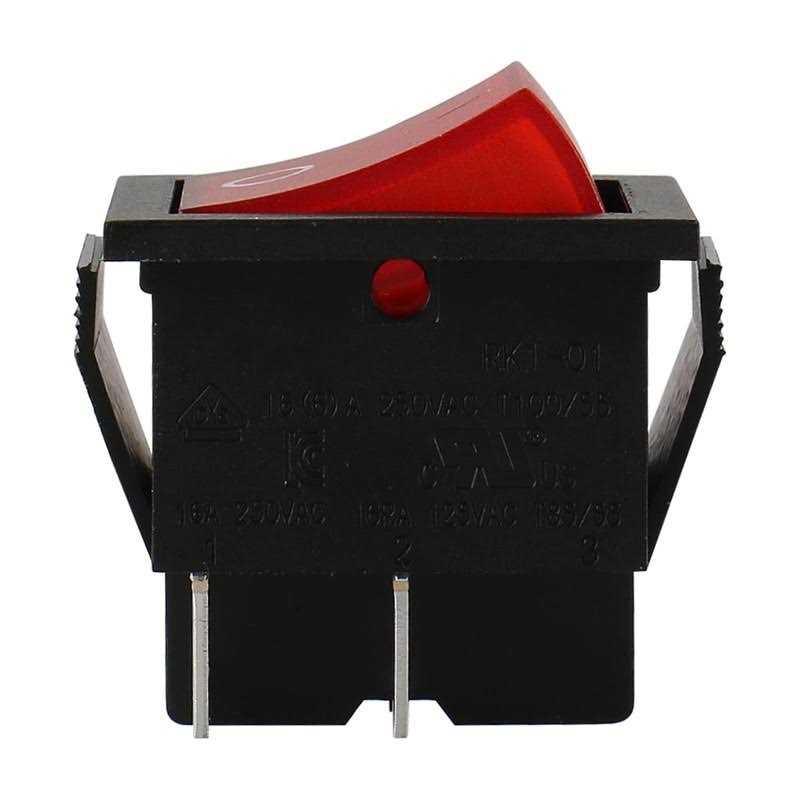 Baomain Red Light DPST ON/Off Snap in Boat Rocker Switch 4 Pin 16A/250V UL TUV List 1 Pack - Cheap Fitting