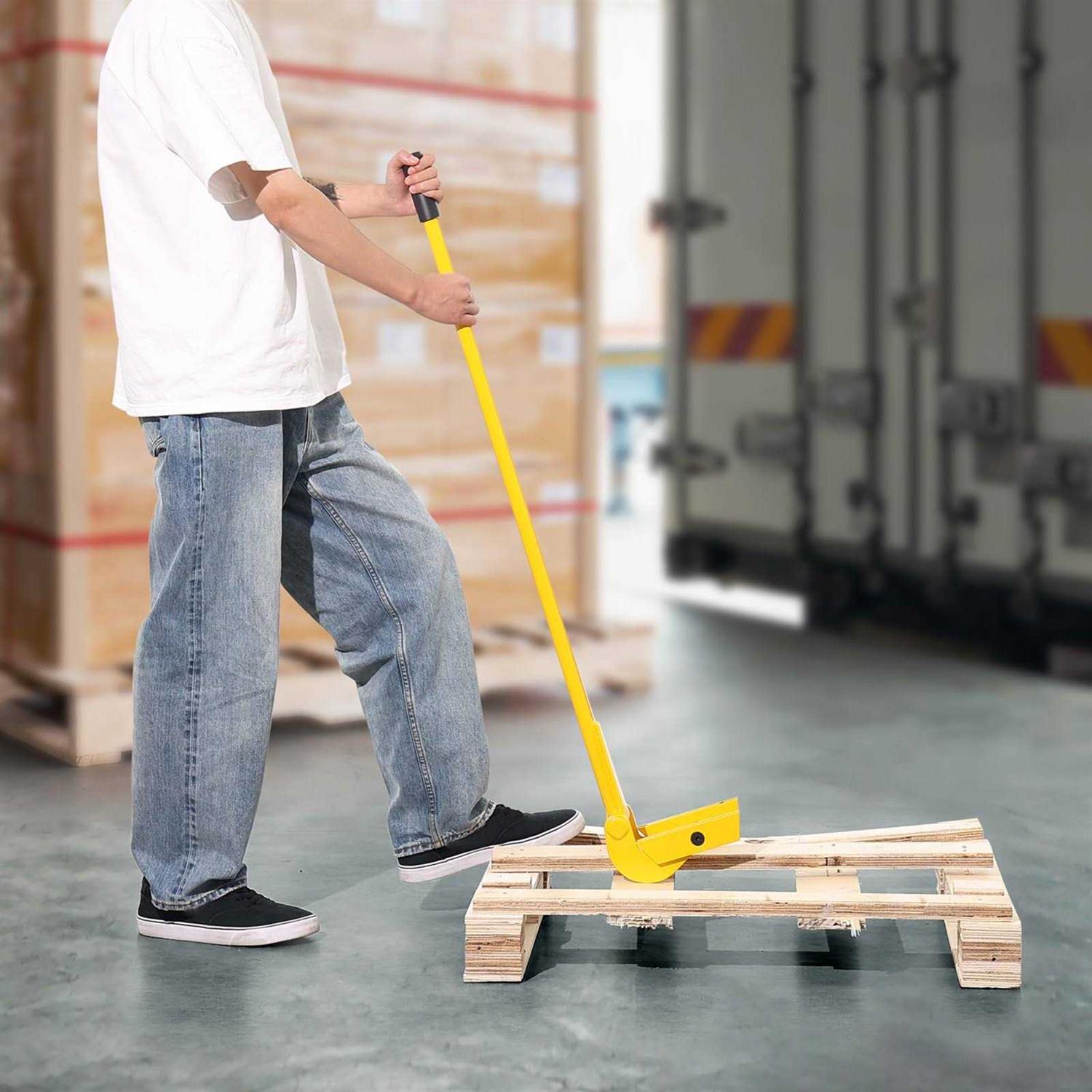 VEVOR Pallet Buster Deck Wrecker Pallet Tool Pry Bar 41-Inch Handle 2000 lbs - Cheap Fitting