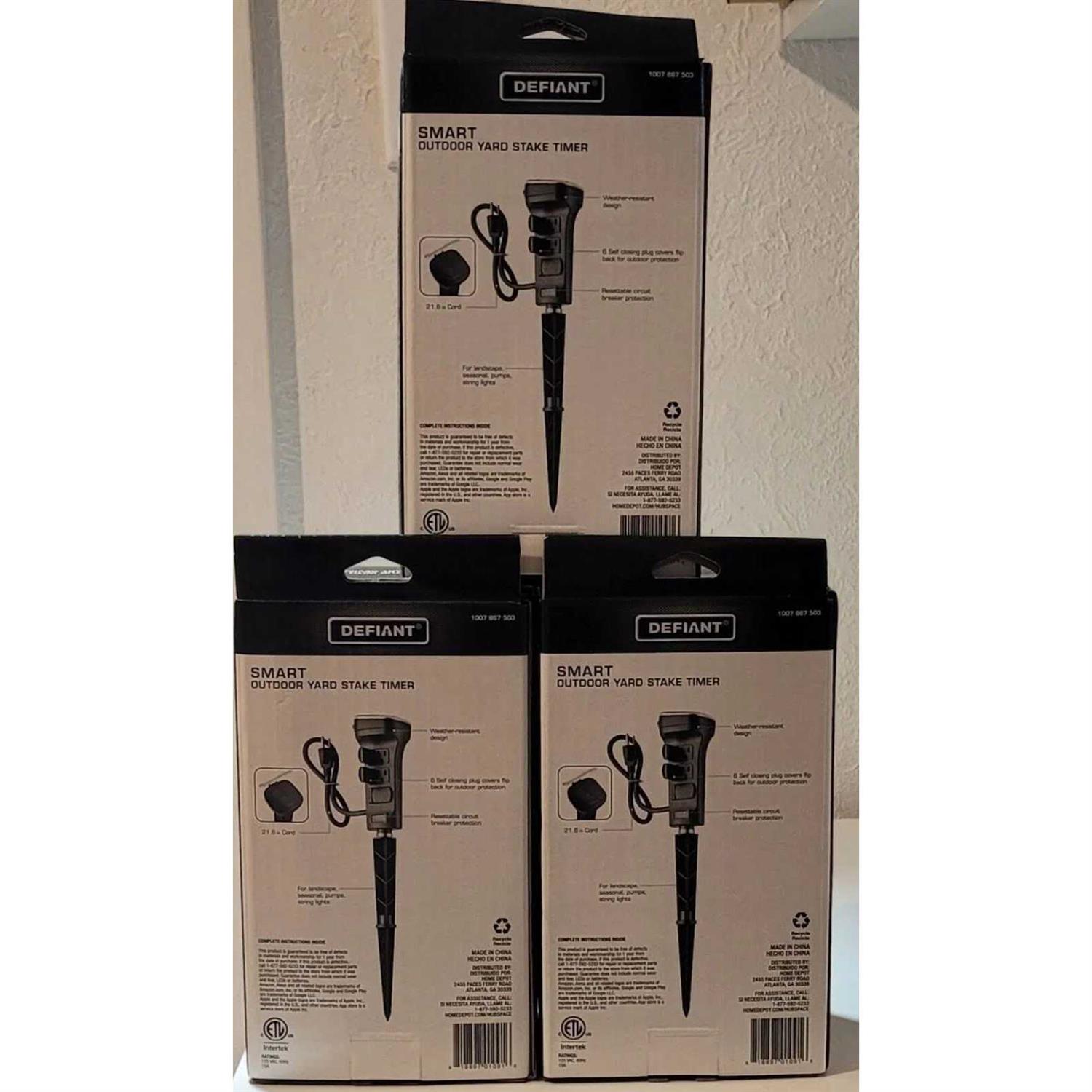 Defiant Smart Outdoor 6-Outlet Power Stake - Cheap Fitting