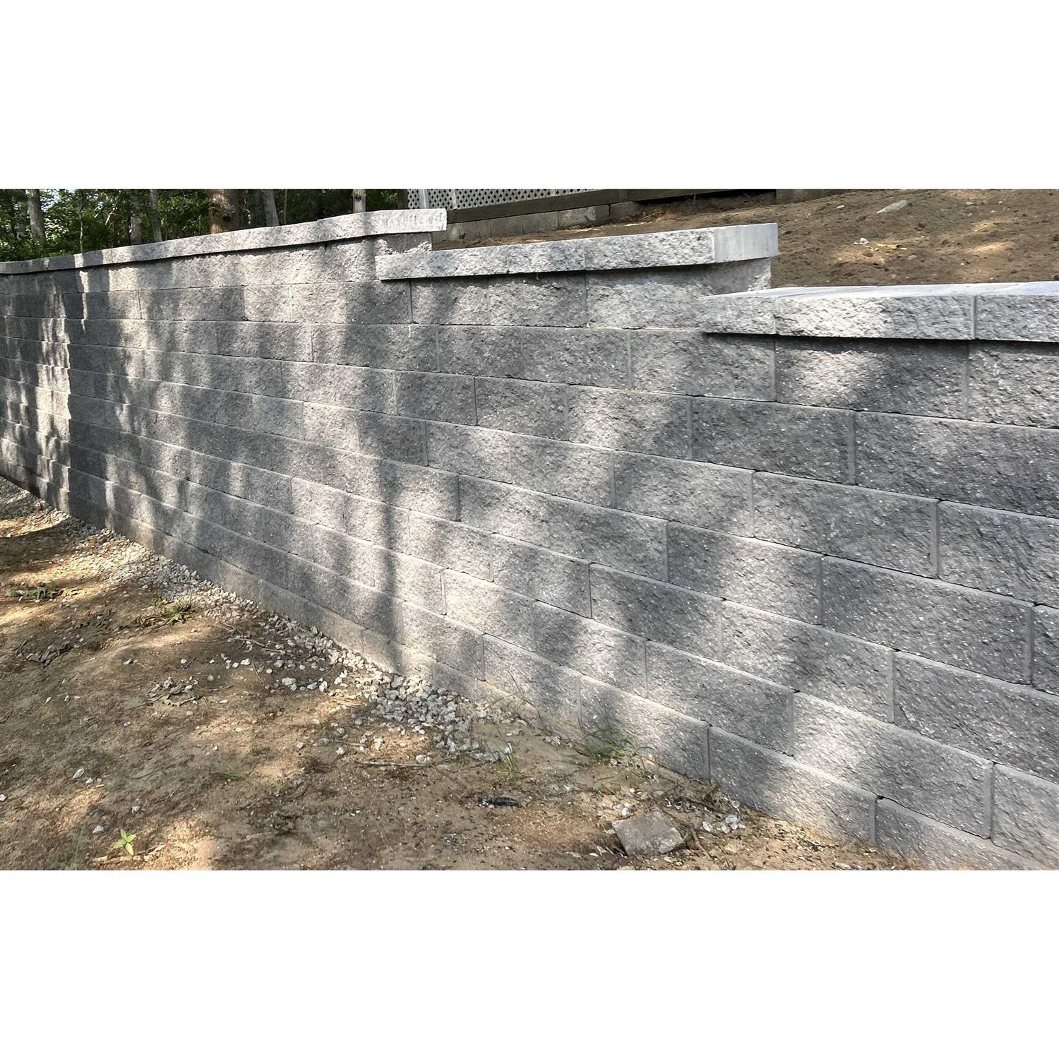 Lowe’s 16 x 6 x 10 Gray & Charcoal Retaining Wall Block - Cheap Fitting