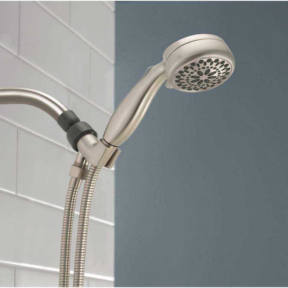 Delta 7-Spray Handheld Shower Head – Nickel - Cheap Fitting