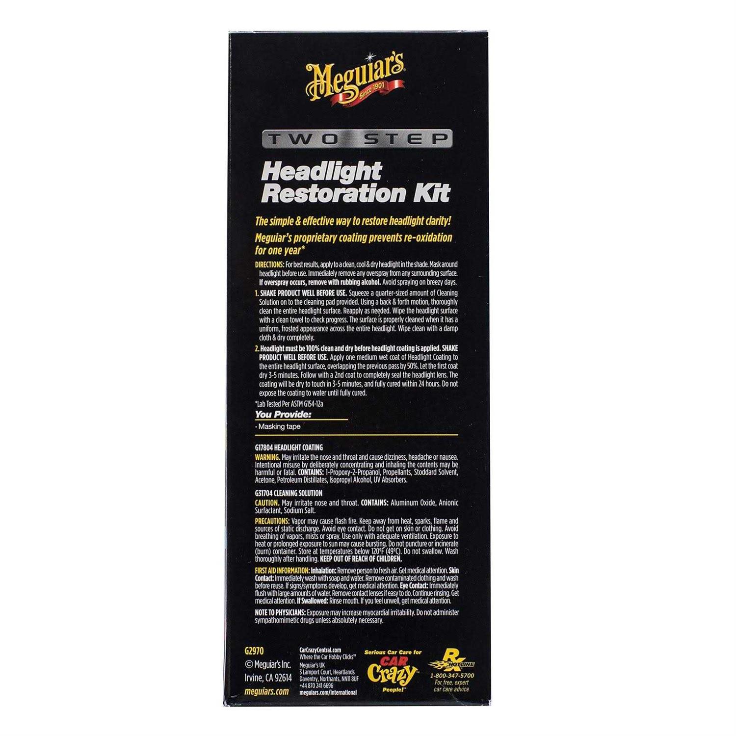 Meguiar’s Two Step Headlight Restoration Kit - Cheap Fitting