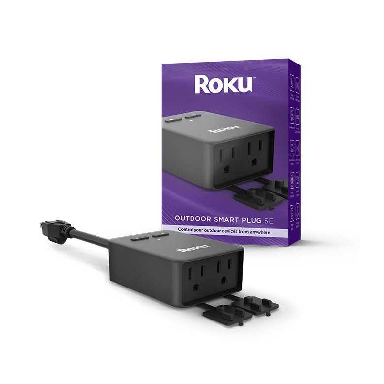Roku Smart Home Outdoor Plug SE with Custom Scheduling Independent Outlets & Ip64 Weather Resistance - Cheap Fitting