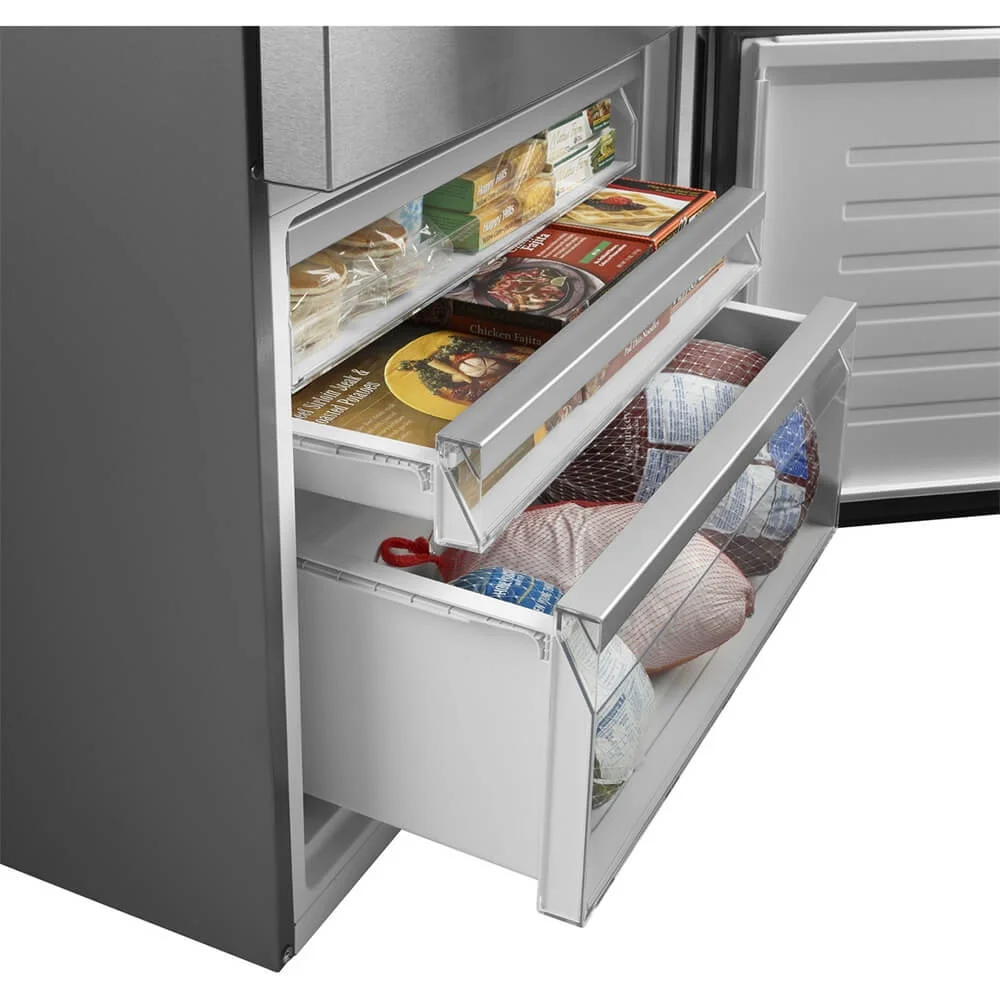 GE® ENERGY STAR® 17.7 Cu. Ft. Counter-Depth Bottom-Freezer Refrigerator - Cheap Fitting