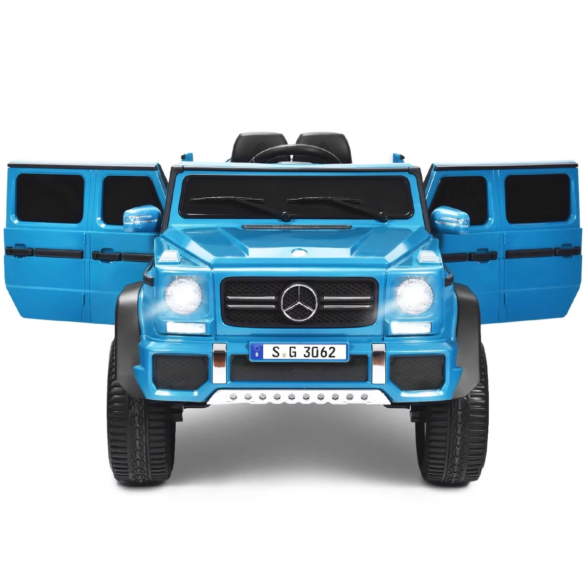 Costway Mercedes Benz 12V Electric Kids Ride On Car RC Remote Control W/Trunk, Blue - Cheap Fitting