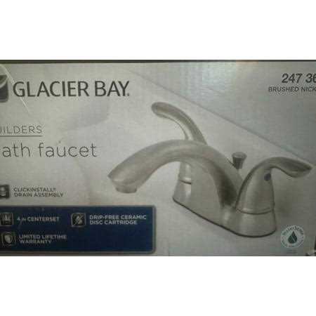 Glacier Bay Builders 4 in. Centerset 2-Handle Low-Arc Bathroom Faucet - Cheap Fitting