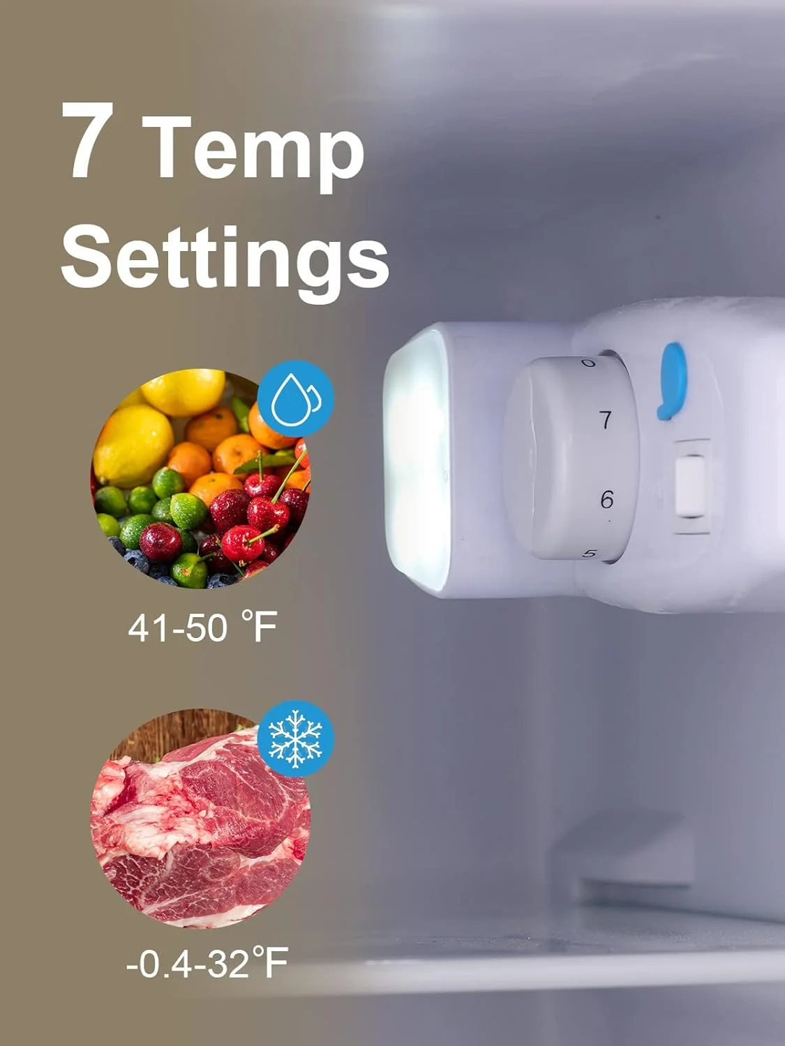 KRIB BLING 3.5 cu.ft Two Door Compact Refrigerator with Freezer, Mini Refrigerators, Apartment Size Fridges Refrigerators fou Dorm, Red - Cheap Fitting