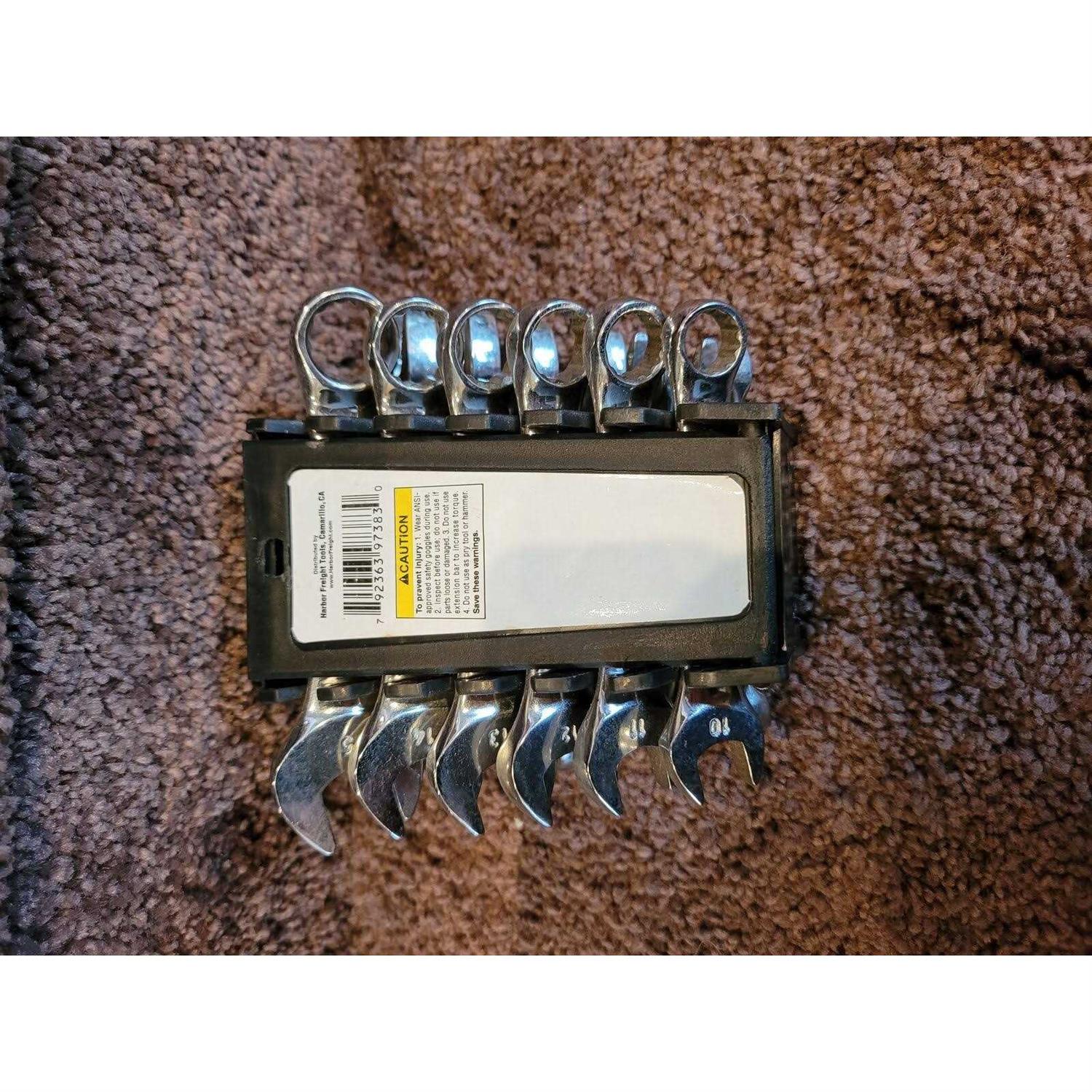 Pittsburgh Stubby Sae and Metric Combination Wrench Set - Cheap Fitting