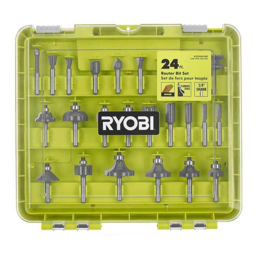 Ryobi 24-Piece Router Bit Set - Cheap Fitting