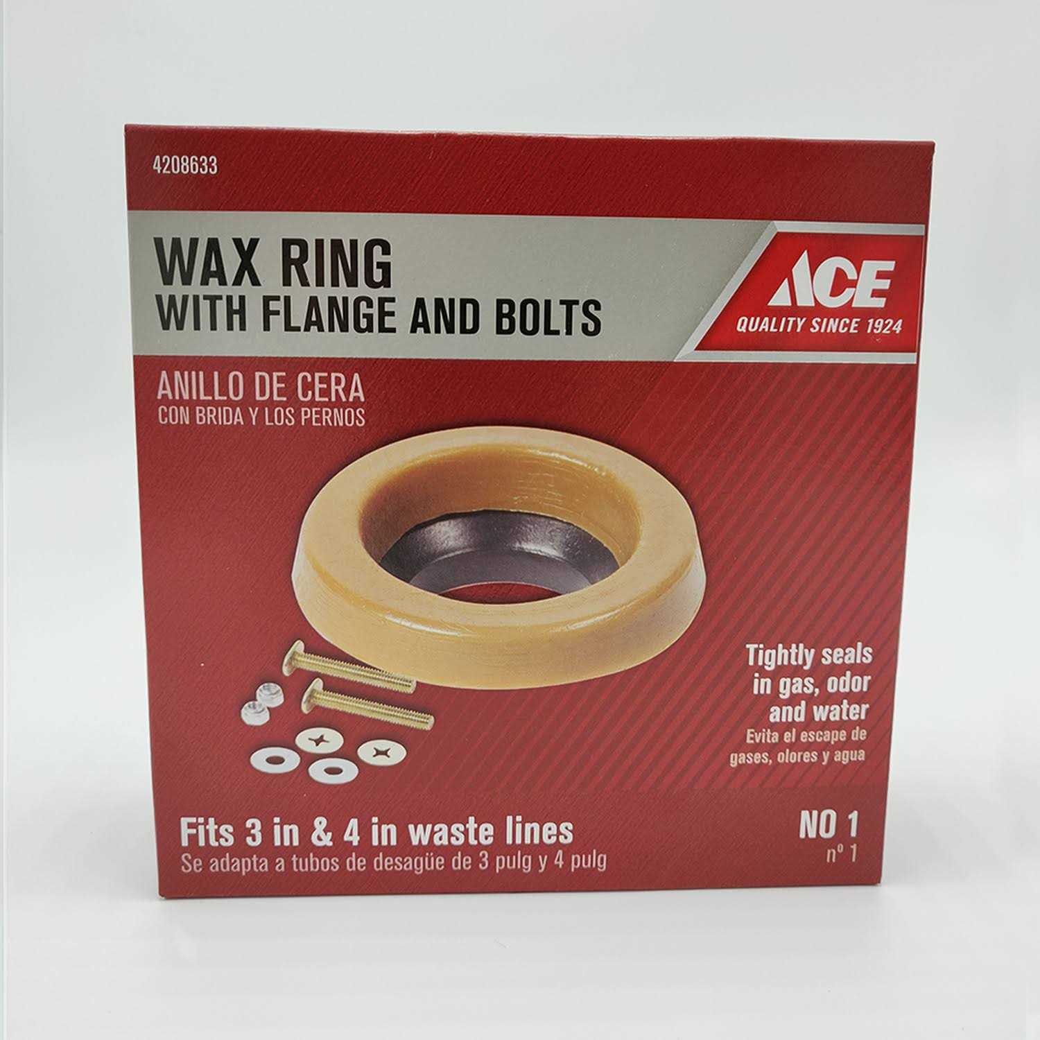 Ace Toilet Bowl Gasket with Wax & Flange - Cheap Fitting