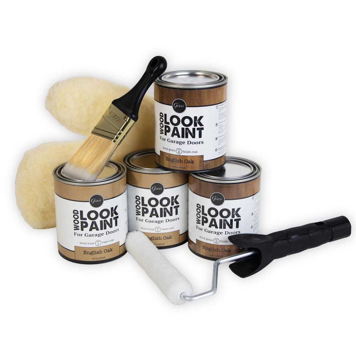Giani Wood Look Paint Kit for Garage Doors - Cheap Fitting
