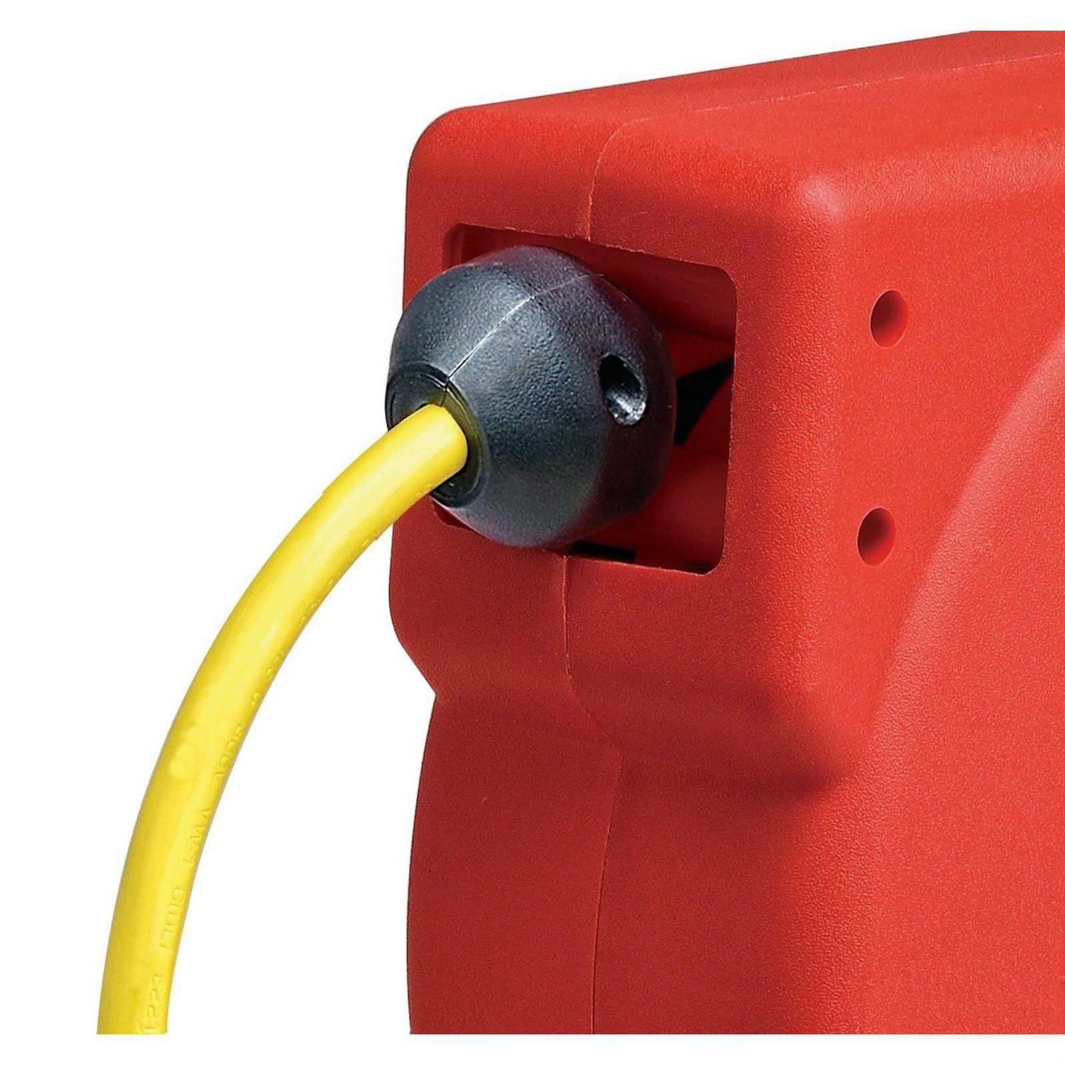 ReelWorks Mountable Retractable Extension Cord Reel 12AWG x 40′ Ft CR605131S3A - Cheap Fitting