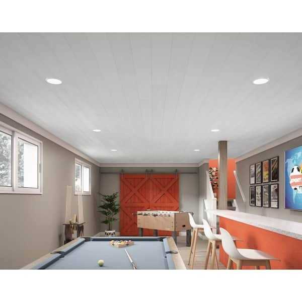 Armstrong CEILINGS Easy Elegance 6 in. x 4 ft. PVC Plank T&G White - Cheap Fitting