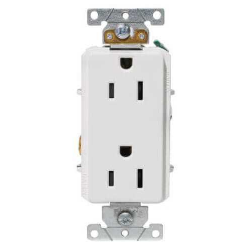 Leviton 16252-W Decora Plus Duplex Receptacle - Cheap Fitting