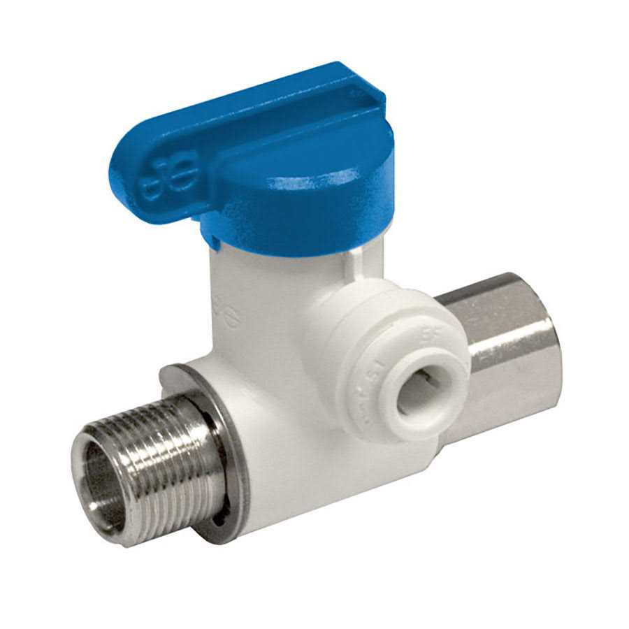 John Guest ASVPP2LF Polypropylene Angle Stop Adapter Valve - Cheap Fitting