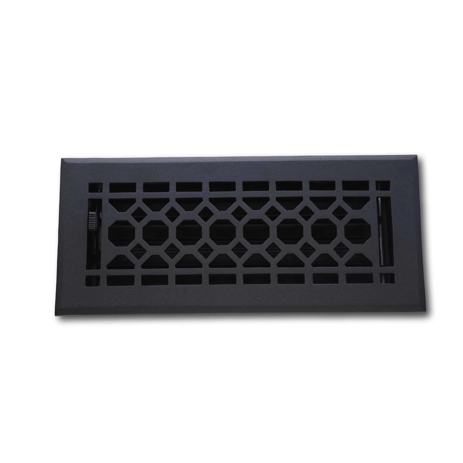 Cast Iron Honeycomb Vent Covers – Black 2 x 10 (Overall: 3.75 x 11.5) - Cheap Fitting