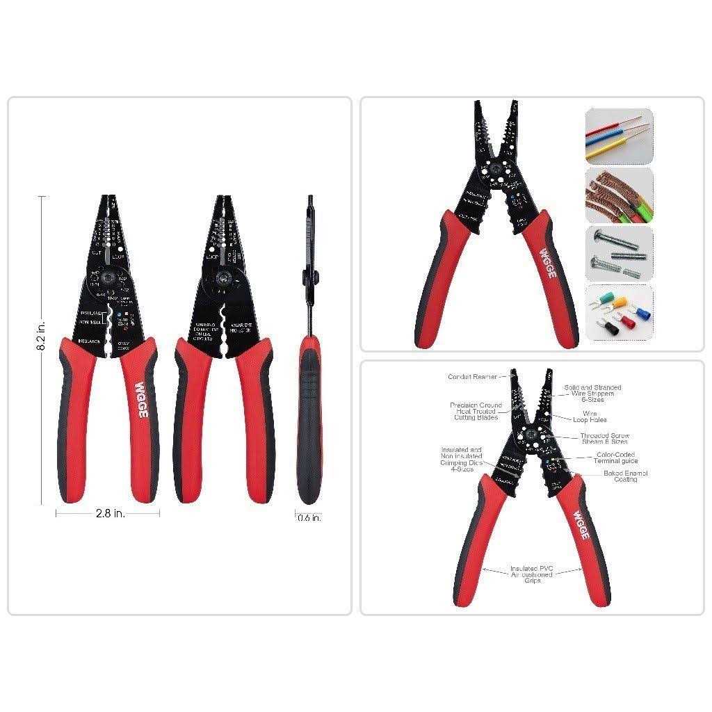 WGGE Wg-015 Professional crimping Tool/Multi-Tool Wire Stripper and Cutter - Cheap Fitting