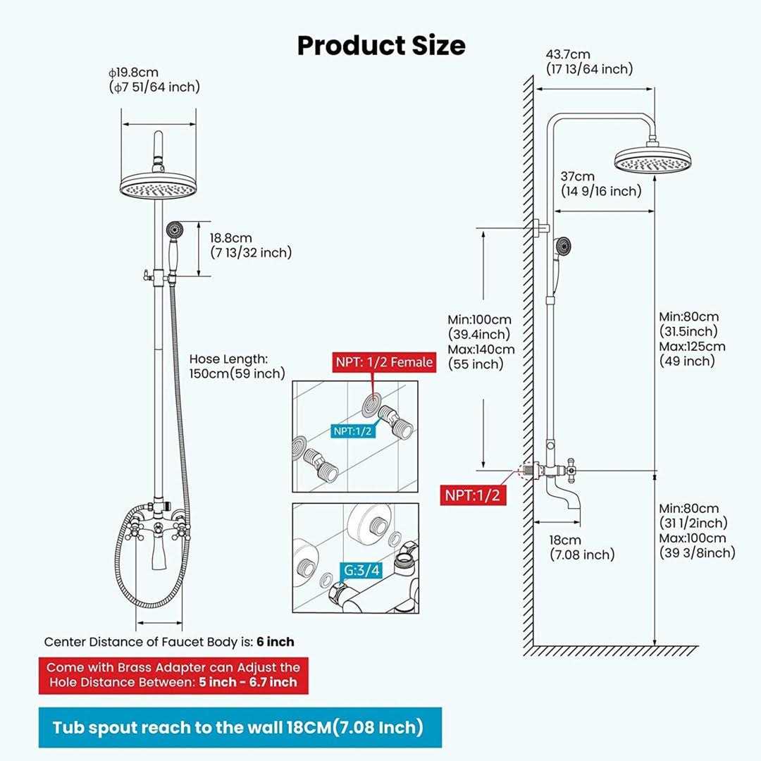 Senlesen 3Y-FQT2S Shower Faucet with Rough-in Valve - Cheap Fitting