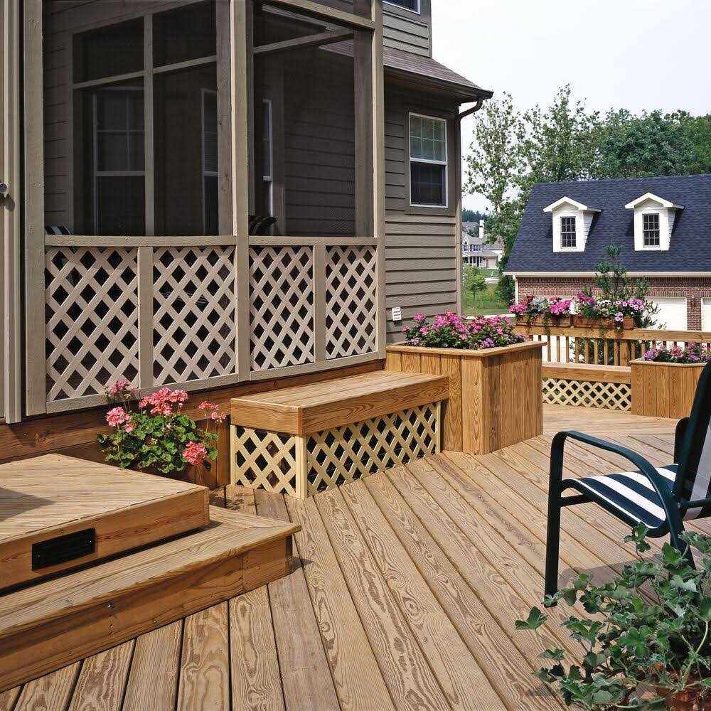 Barrette Outdoor Living 4 ft. x 8 ft Classic Diamond Vinyl Lattice - Cheap Fitting