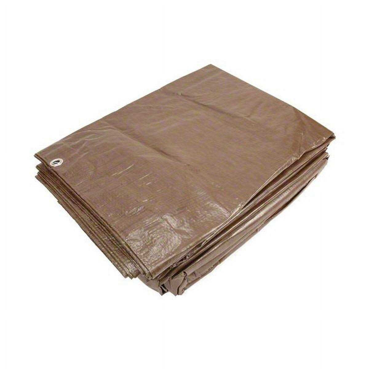 Weathermaster 12 ft. x 20 ft. Brown Lightweight Poly Tarp - Cheap Fitting