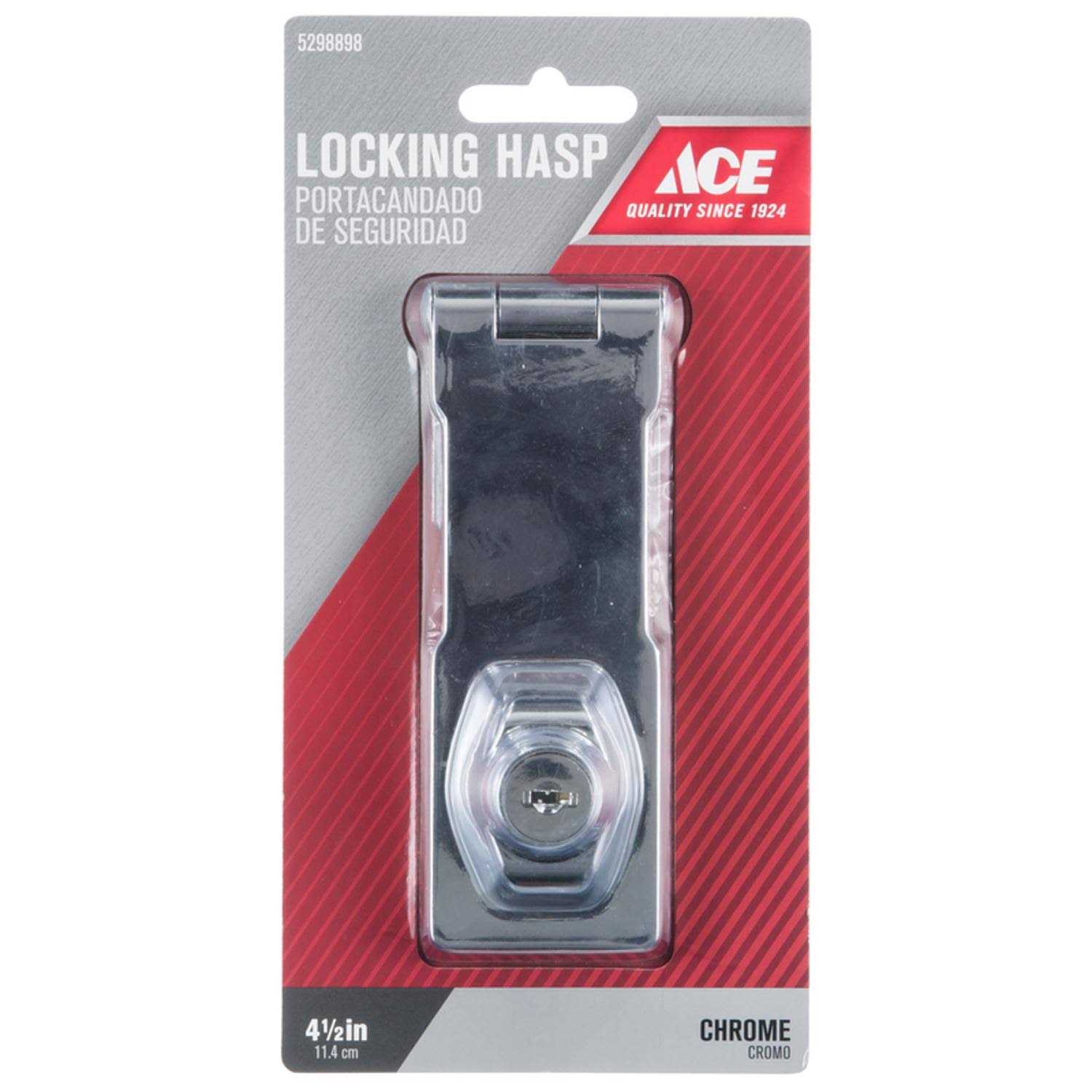 Ace Chrome 4-1/2 in. L Keyed Hasp Lock - Cheap Fitting
