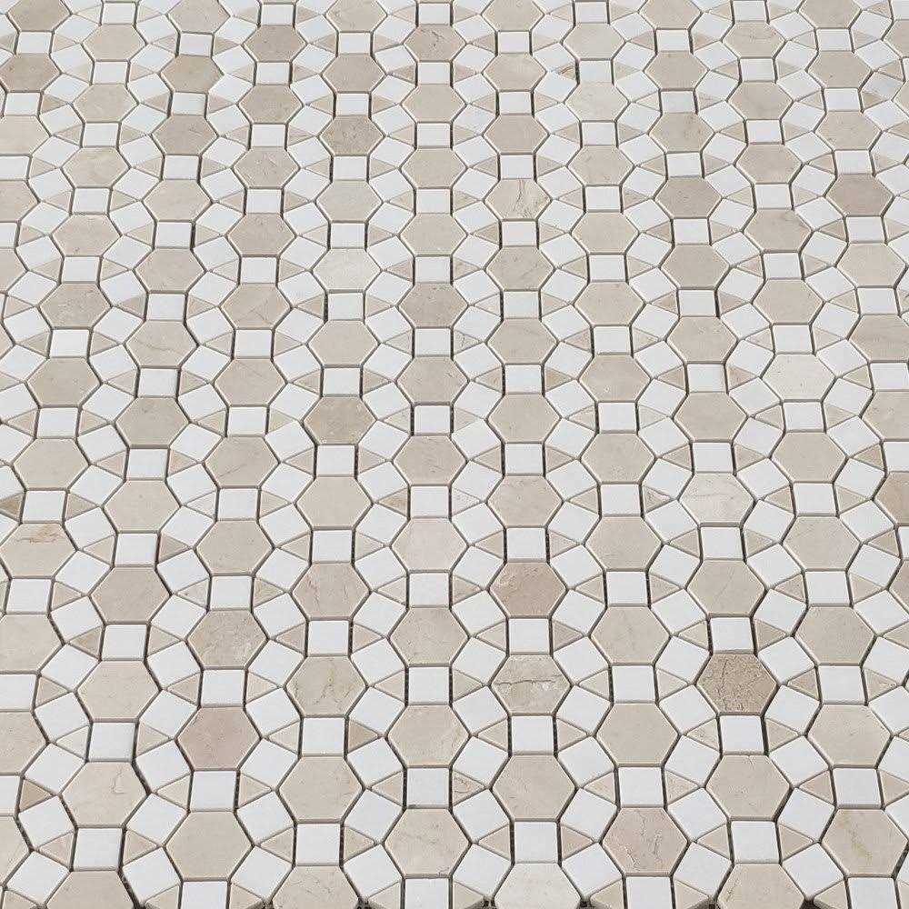 12 x 11 Marble Mosaic Wall & Floor Tile Marble Online - Cheap Fitting